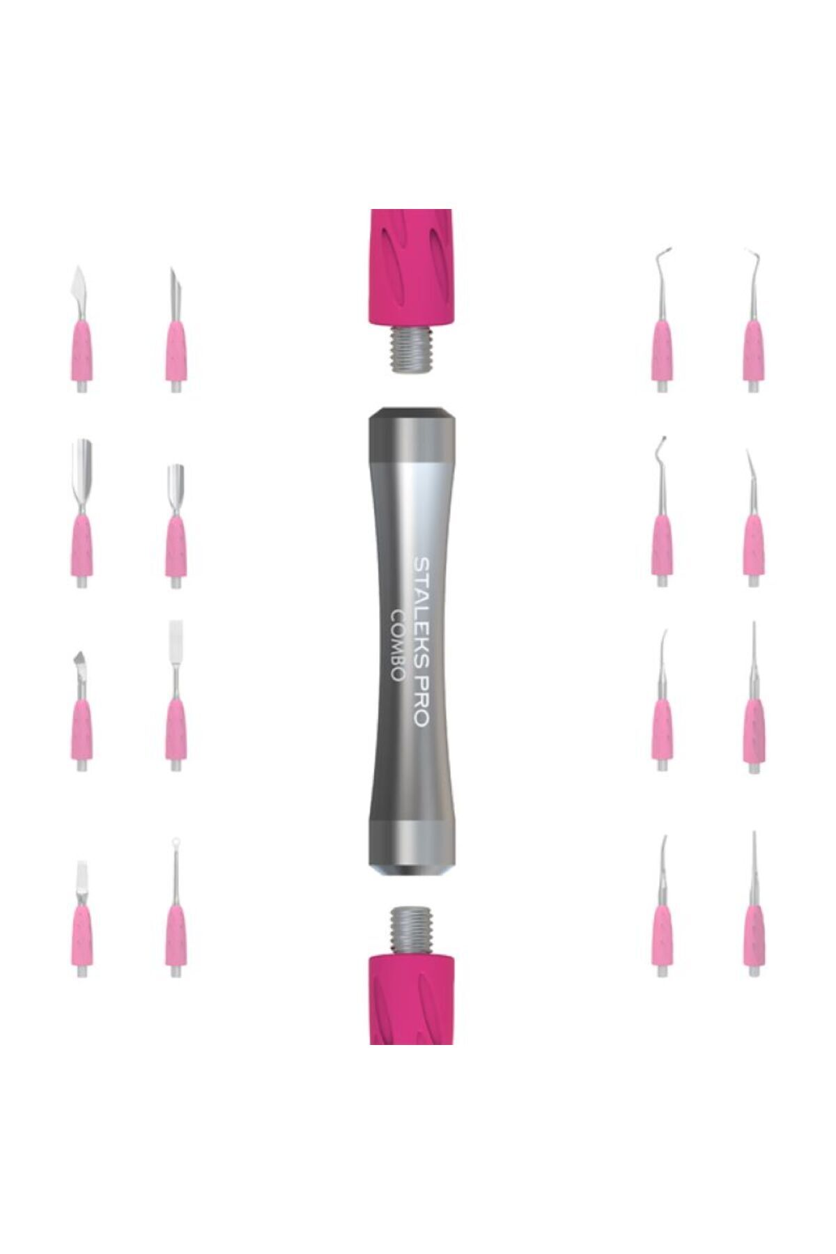 STALEKS Combo UNIQ 33 Spatulanın Çalışma Kısmı Yarım Küre Küret