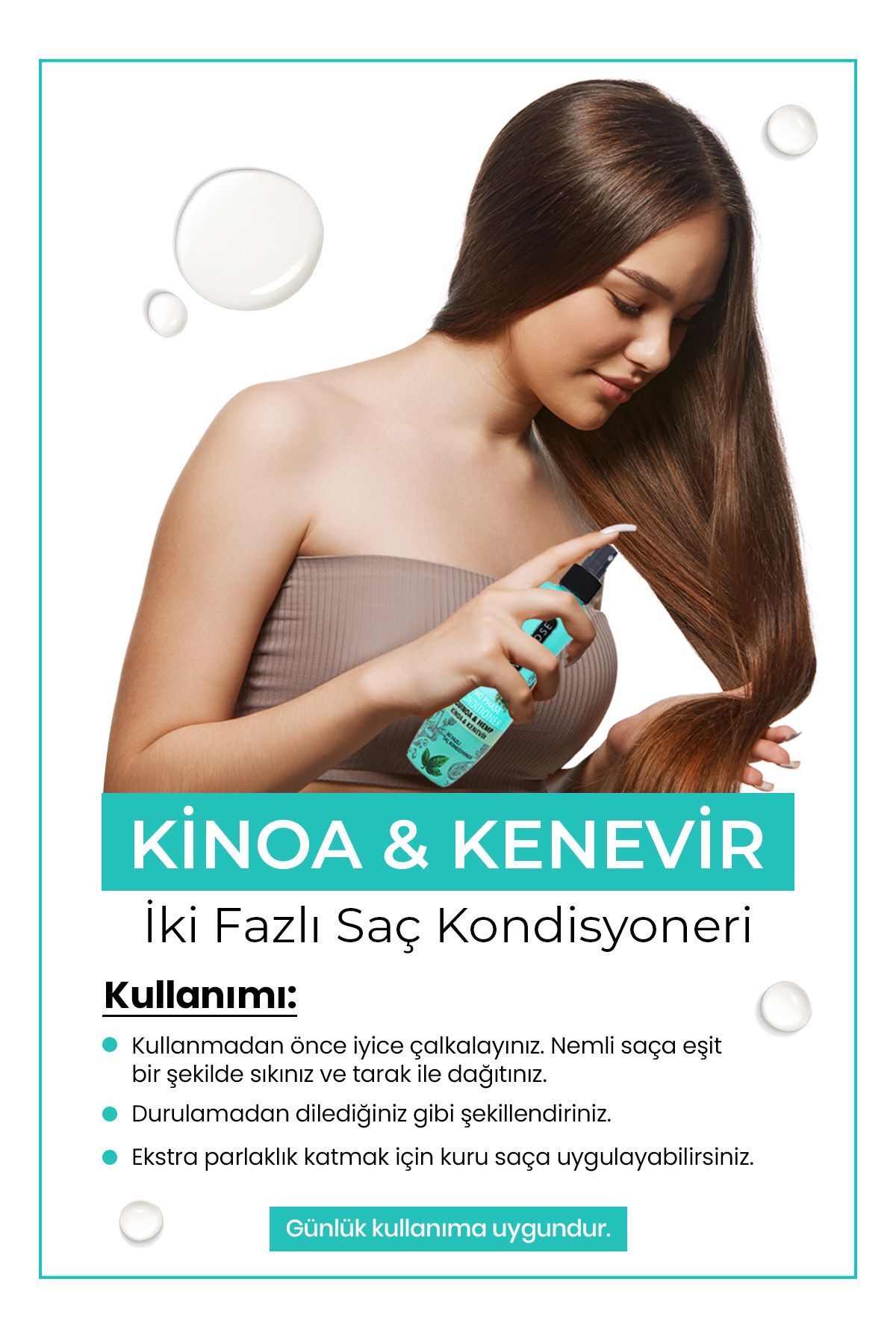 Morfose Çift Fazlı Kinoa İçeren Fön Suyu 240 ml