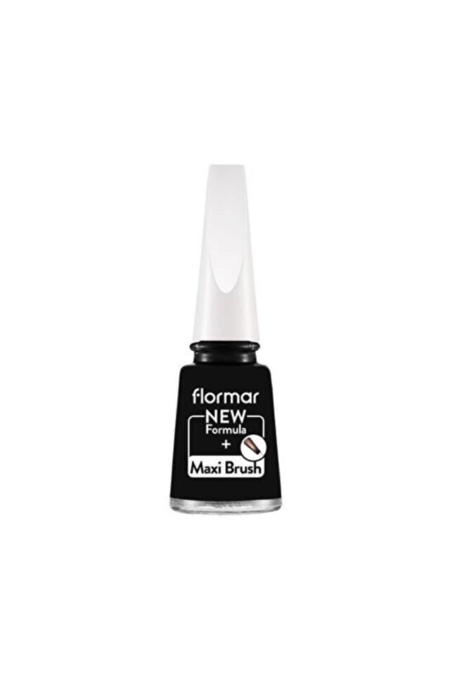 Flormar Nail Enamel Yüksek Pigmentli & Parlak Bitişli Oje Fne-313 Black Mınımalısm