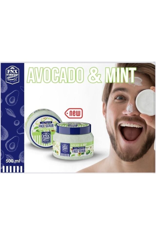 Fnx Barber Fnx Avocado&mınt Scrub Avokado Ve Nane Özü Aromalı Yüz Peelingi 500 Ml