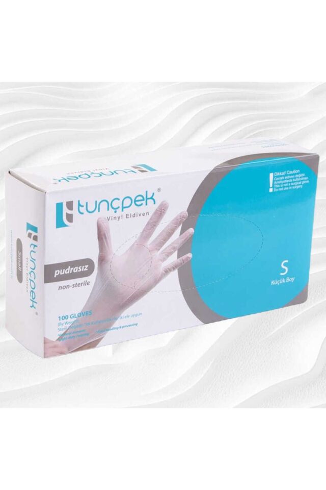 Tunçpek Eldiven Pudrasız Vinil S