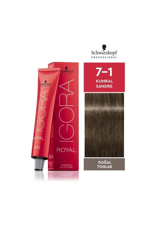 Schwarzkopf Igora Royal Doğal Tonlar 7-1 Kumral Sandre Saç Boyası 60ml