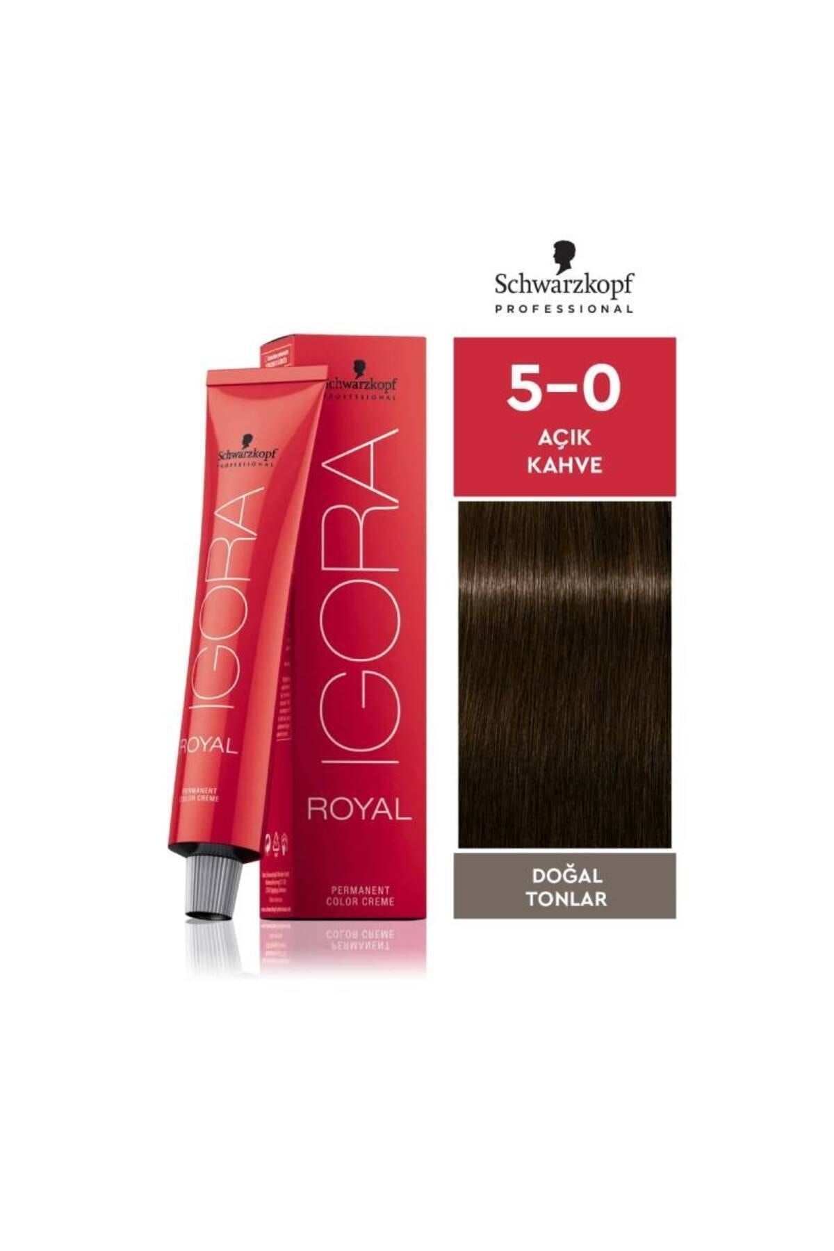 Igora Igora Royal Doğal Tonlar 5-0 Açık Kahve Saç Boyası 60ml