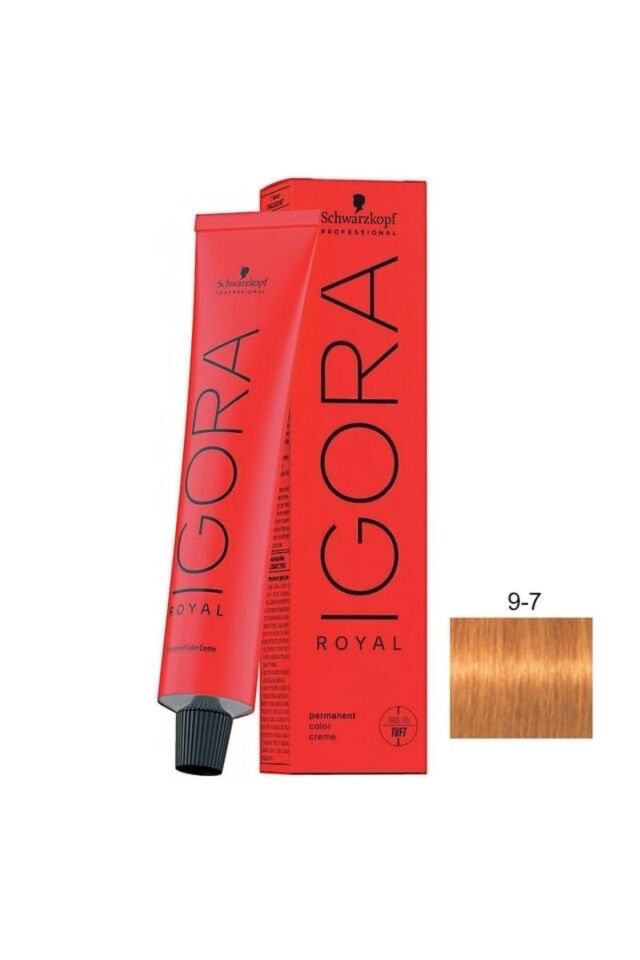 Schwarzkopf Igora Royal 9-7 Sarı Bakır Saç Boyası 60ml