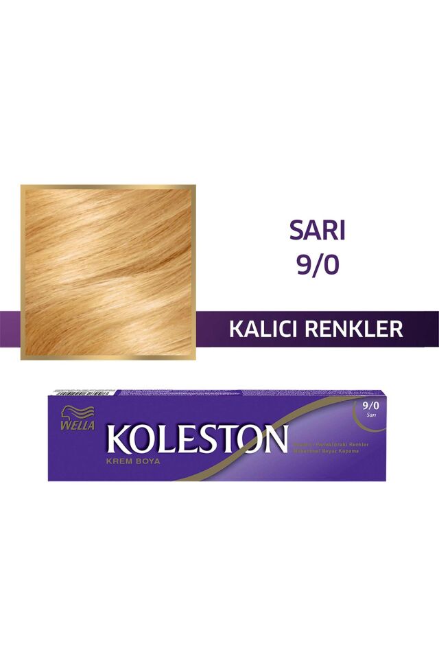 Wella Koleston Single Tüp Boya 9/0 Sarı