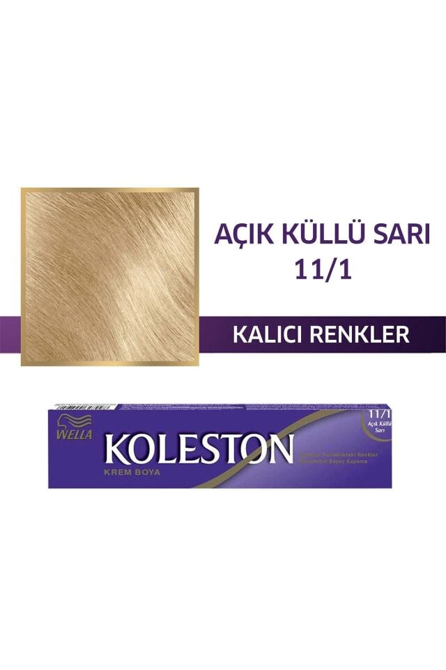 Wella Koleston Single Tüp Boya 11/1 Açık Küllü Sari