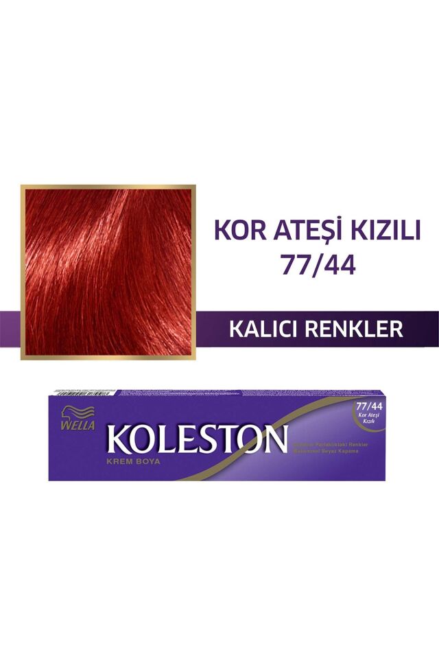 Wella Koleston Single Tüp Boya 77/44 Kor Ateşi Kızılı