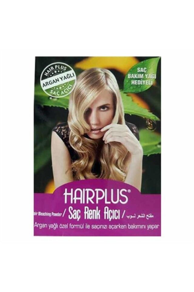 Hairplus Hair Plus Saç Açıcı Set Argan ( 30 G Mavi Toz + 60ml Oksidan%40+ Bakım Yağ+eldiven)