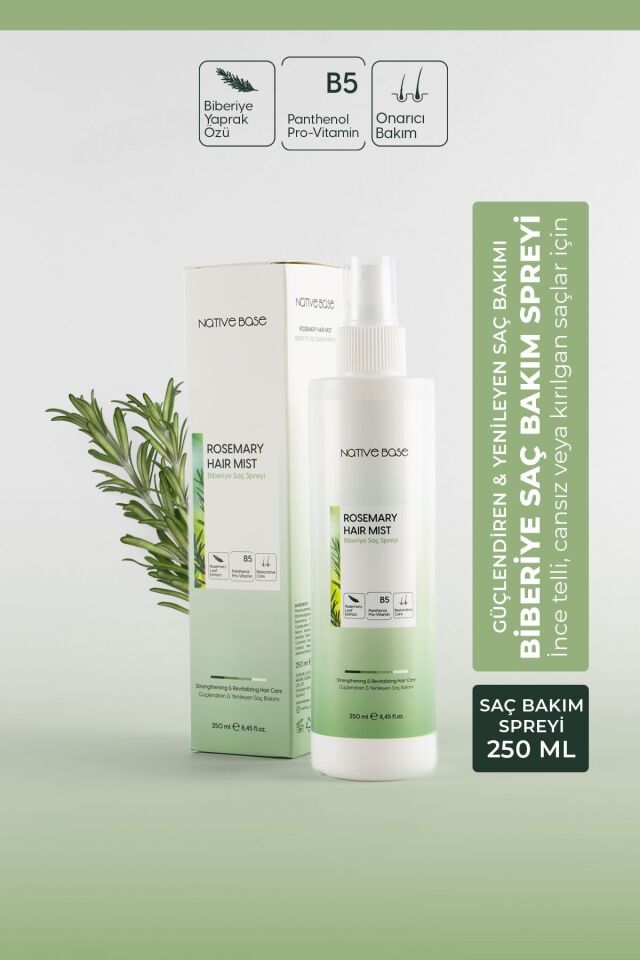 Native Base rosemary haır mıst biberiye saç spreyi