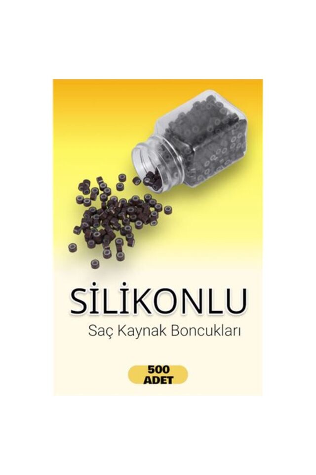 Nano Koyu Kahve Saç Kaynak Boncukları (500 adet)