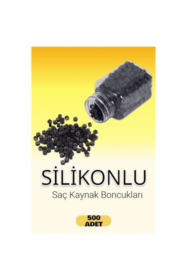 Nano Absolute Siyah Saç Kaynak Boncuğu (500 adet)