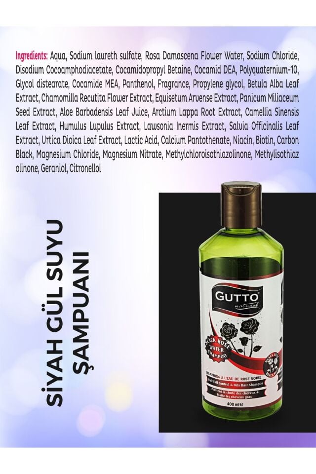 Siyah Gül Şampuanı 400 ml 8699211771186