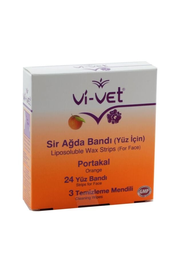 Vivet Portakallı Yüz Sir Ağda Bandı 24'lü