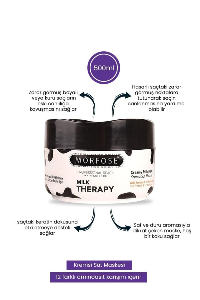 Morfose Milk Theraphy Maske 500ml