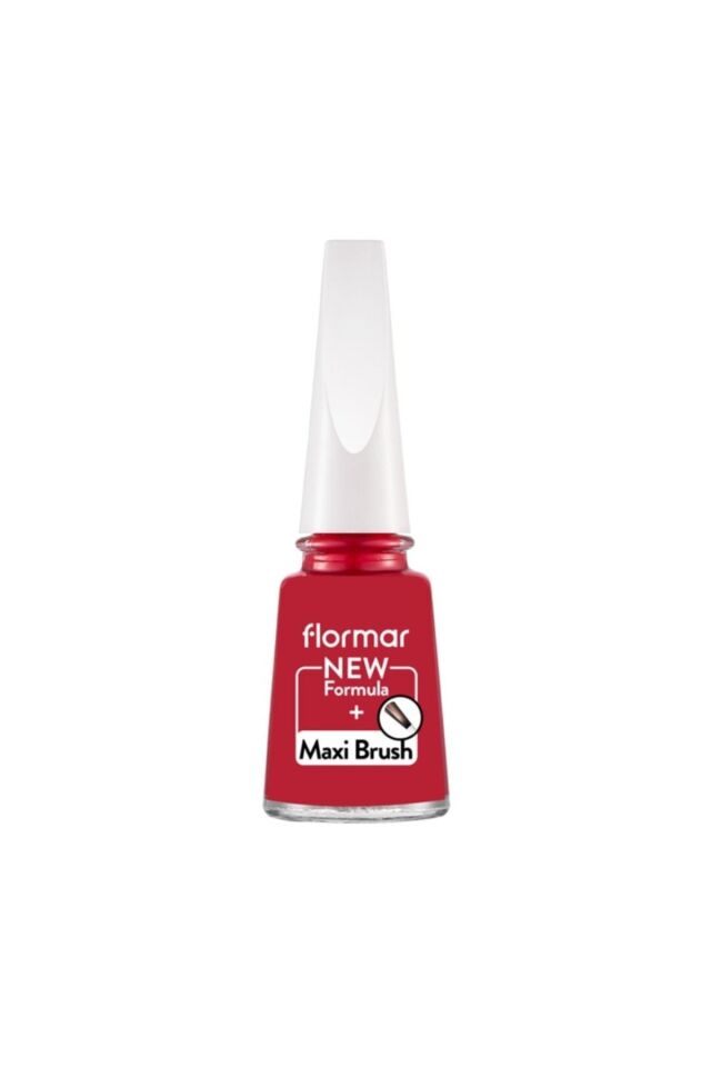 Flormar Sedefli Parlak Oje (KIRMIZI) - Nail Enamel - 048 Fiery Red - 8682536035712